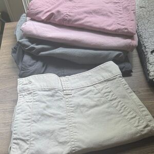 Old Navy OG Chinos Women's Shorts - Cream, Pink, Gray